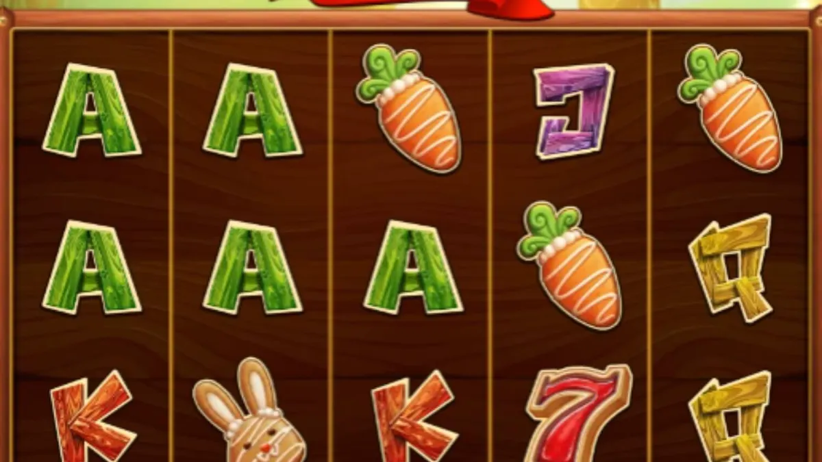 Makulay na disenyo ng Golden Egg Hunt slot sa mobile screen